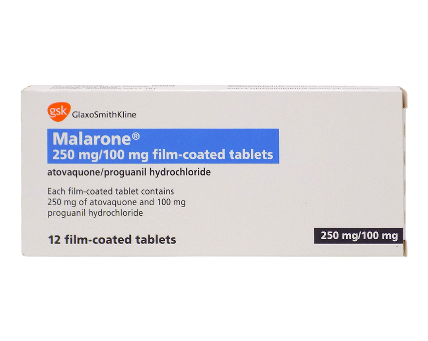 Malarone Film Coated Tablets 250mg - buy malaria protection