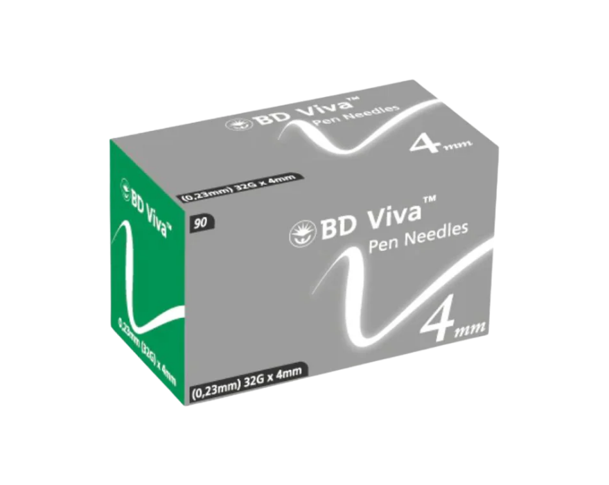 Viva 4mm Pen Needles - Pack of 90