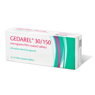 Gedarel 30/150 packaging - buy contraception online in the UK