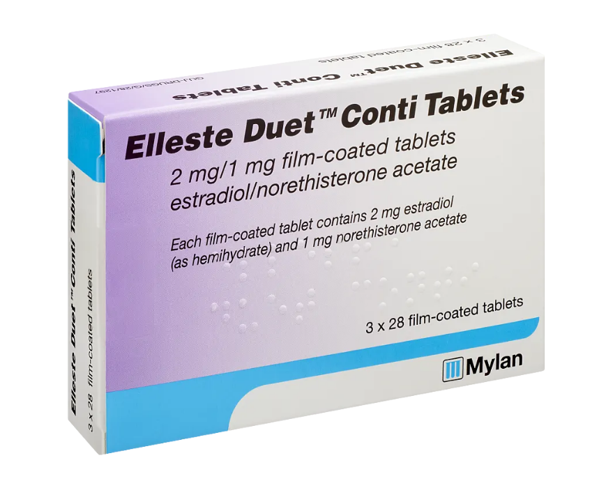 Elleste duet Conti Tablets 2mg - Buy HRT treatment online