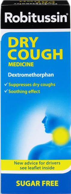 Robitussin Dry Cough Syrup 7.5mg/5ml (100ml)