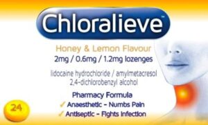 Chloralieve Throat Lozenges 0.6mg/1.2mg/2mg (24)