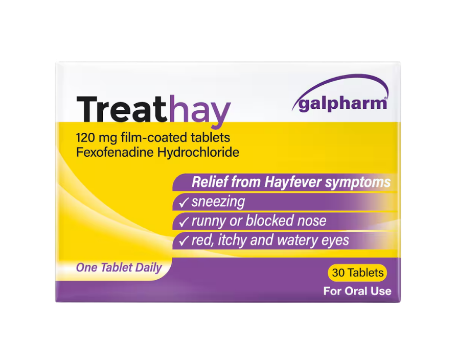treathay hay fever tablets 120mg fexofenadine