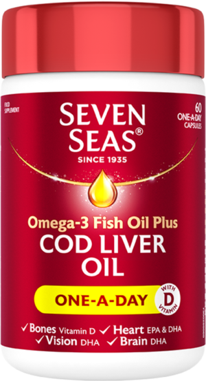 Seven Seas Pure Cod Liver Oil One-A-Day Capsules
