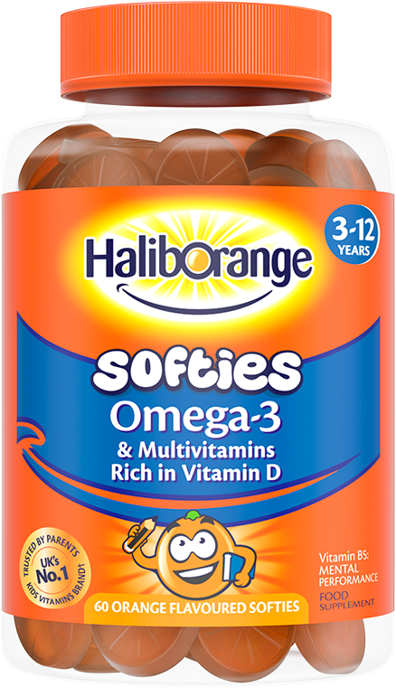 Haliborange Omega-3 & Multivitamin Softies Orange (30)