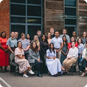 The Family Chemist staff photo outside their offices