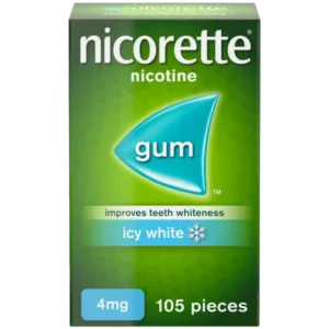 Nicorette Icy White Gum 4mg (105 Pieces)