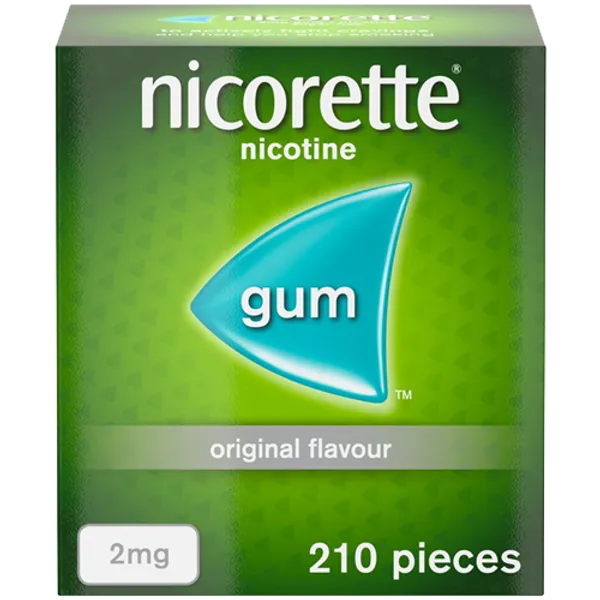 Nicorette 2mg Original Gum (210 Pieces)