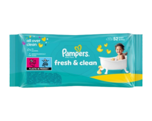 Pampers Fresh & Clean Baby Wipes (52)