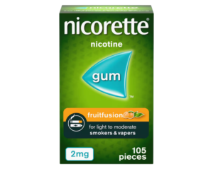 Nicorette FruitFusion 2mg Gum (105 Pieces)