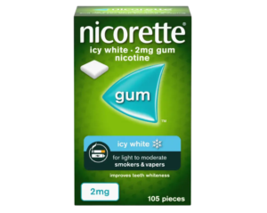 Nicorette 2mg Icy White Gum