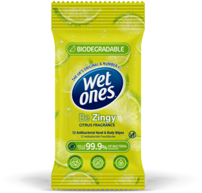 Wet Ones Be Zingy Wipes (12)
