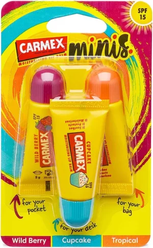 Carmex Non-Tingle Mini Trio (3x5ml)