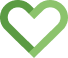 The Family Chemist heart logo. Half of the heart is in light green, the other half is dark green.