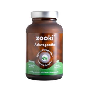 Zooki Liposomal Ashwagandha KSM-66 500mg Capsules - 30 Day Supply