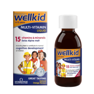Vitabiotics Wellkid Multivitamin Liquid 4-12yrs (150ml)